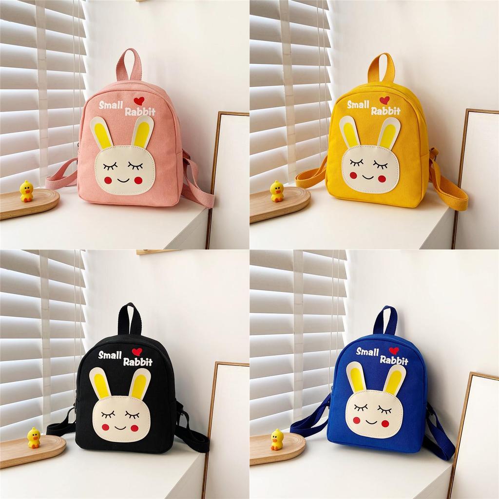 Cartoon Bunny Kids Backpack With Shockproof Canvas For Preschool Girls And Boys