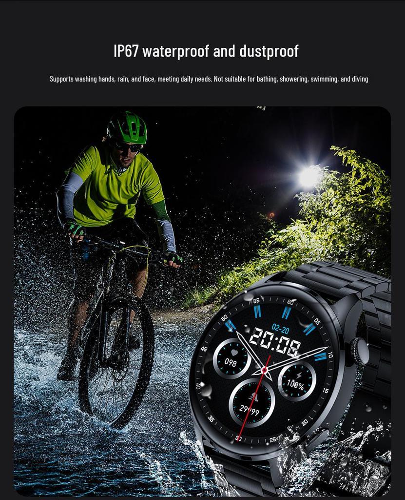 2025 Huqiangbei GT4 Smartwatch with Health Monitoring & Bluetooth Calling