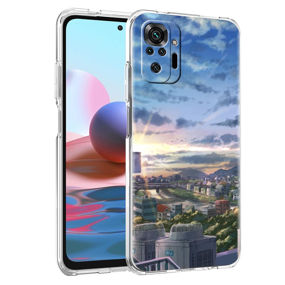 Japan Anime Landscape Phone Case For Xiaomi Redmi Note 12 4G 11 10 Pro 5G 10C 10S 9S 9 9T 8T 9C 9A 8 8A 7 K50 Gaming Clear Cover