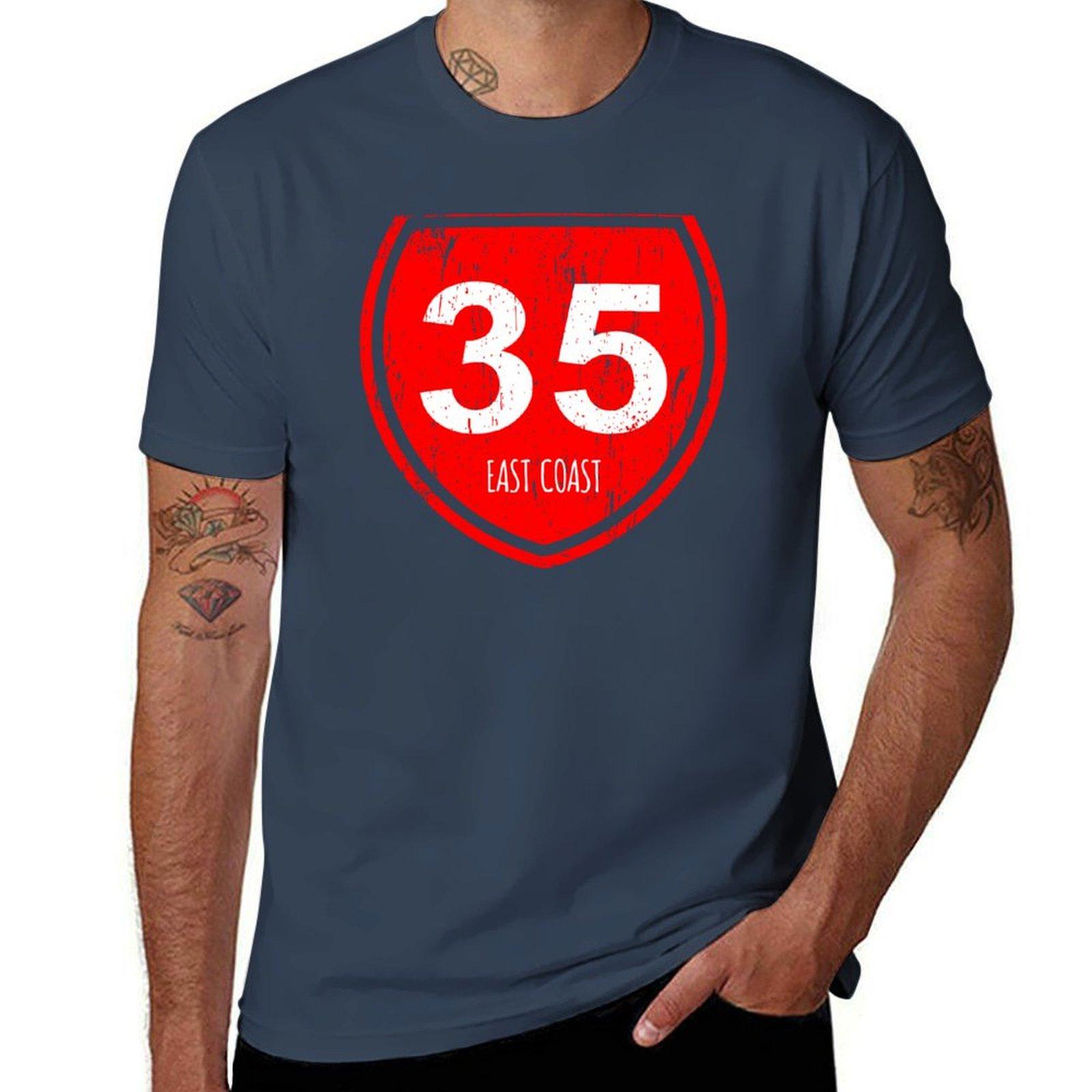 Aotearoa Coast East Highway 35 TShirt Work Comfort TShirt for Men M