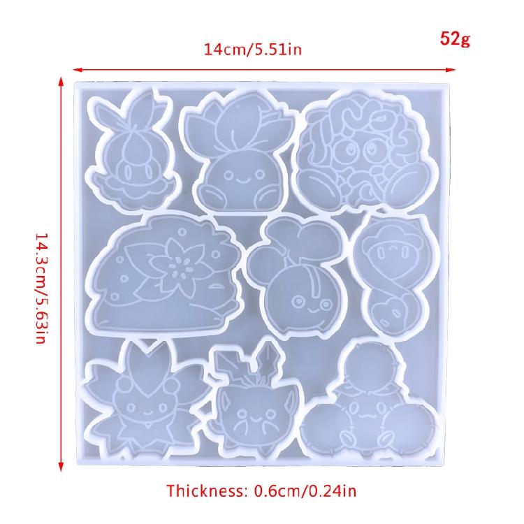 Diy Cartoon Baby Mobile Phone Back Sticker Airbag Bracket Silicone Mold