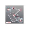 BANDAI SPIRITS Action Base 7 [Clear Color] Plastic Display Stand