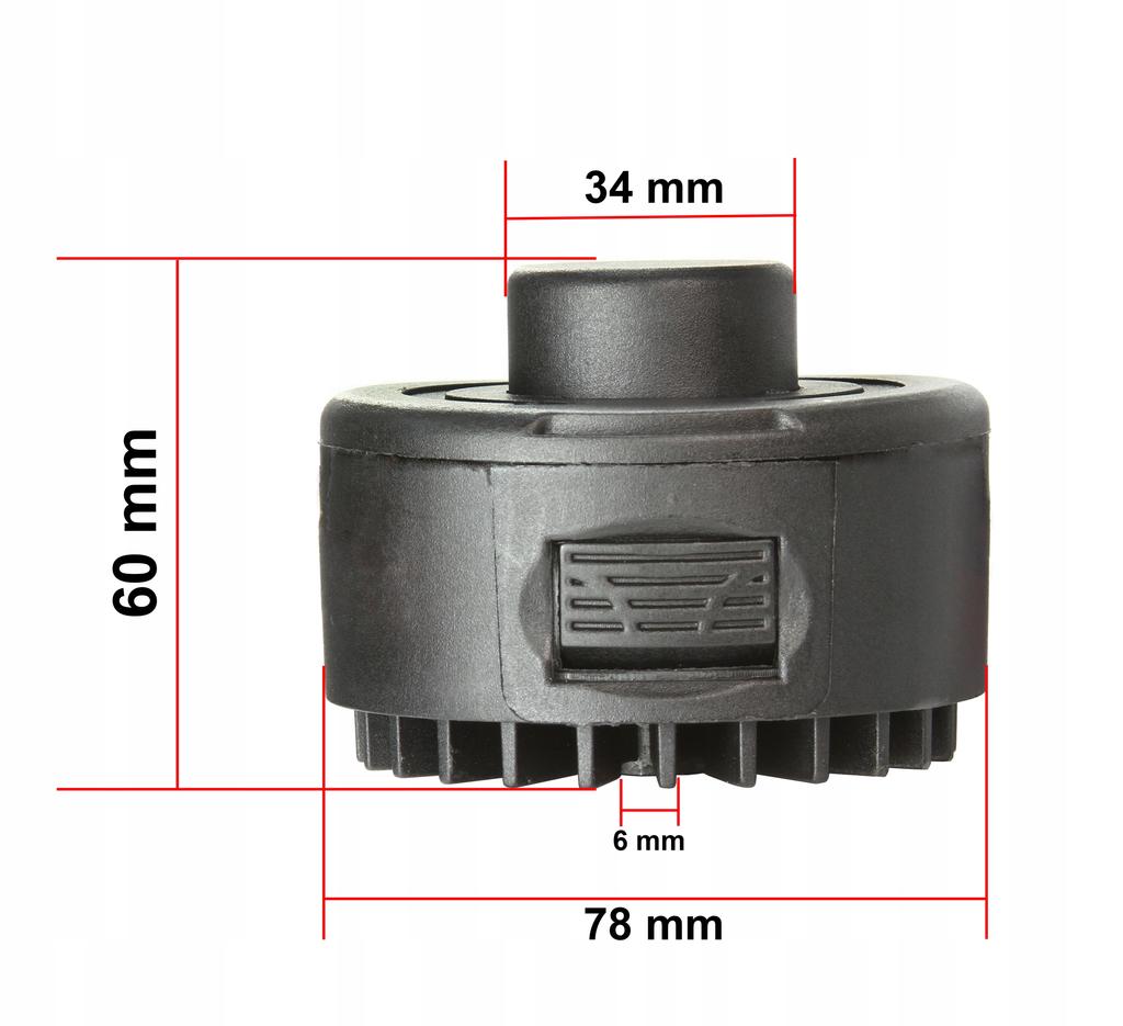 Semi-Automatic Drum Head, Diameter 6Mm, For Trimmer, Lawn Mower, Electric Brush Cutter G
