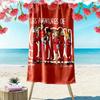 Spirou Blaze Print Beach Towel, Large Soft Quick Dry Towel for Beach Camping Swimming