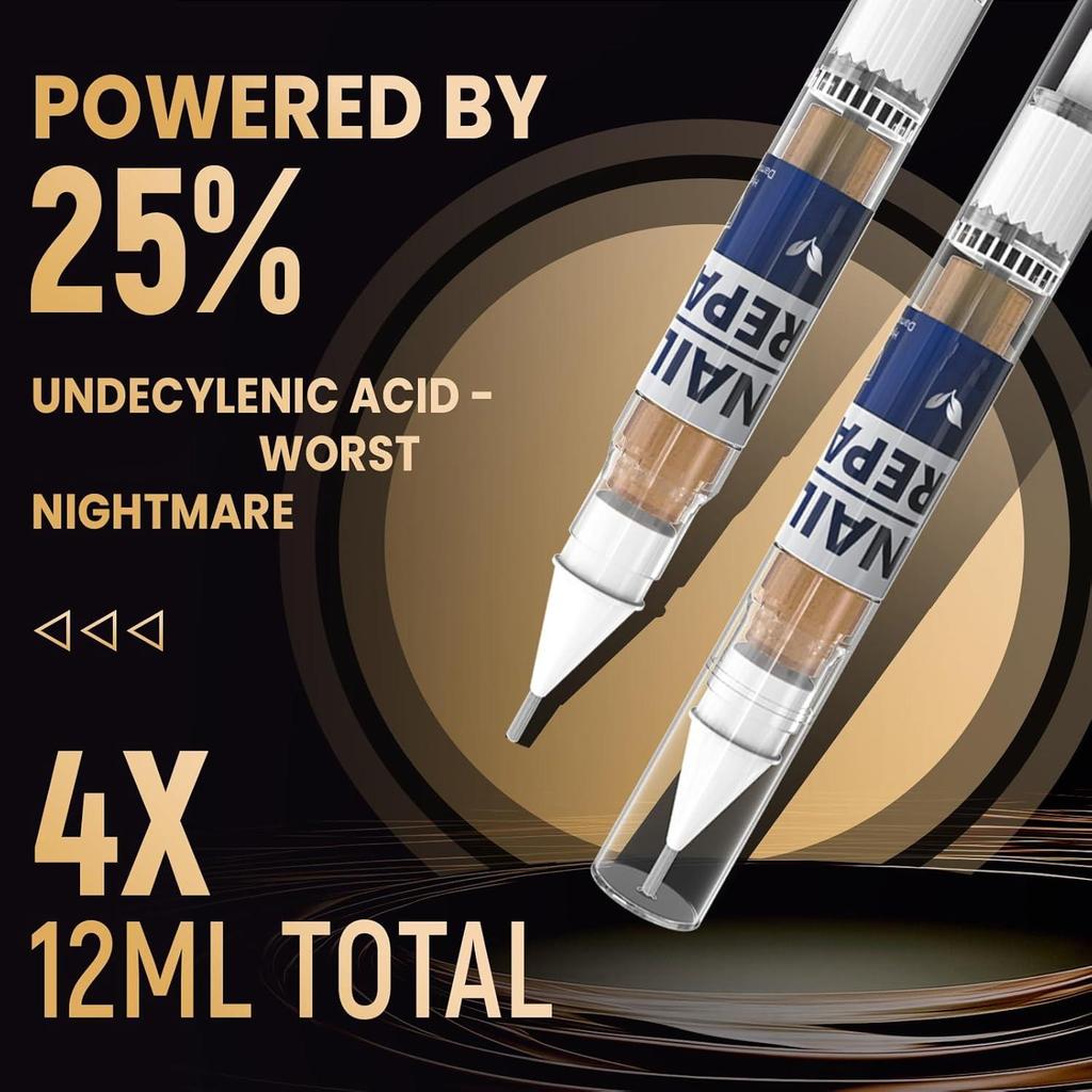 4pcs/Box Toenail Extra Strength Pen, Nail Art Brush for Toenail & Finger