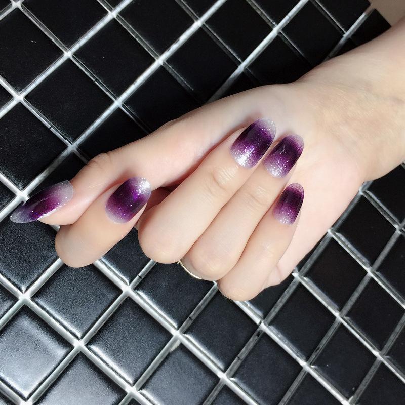 Verlaufs Gänseblümchen Nagelsticker Vollsticker 3D Nagelkunst Sticker Wasserdichter Nagelsticker Vollsticker