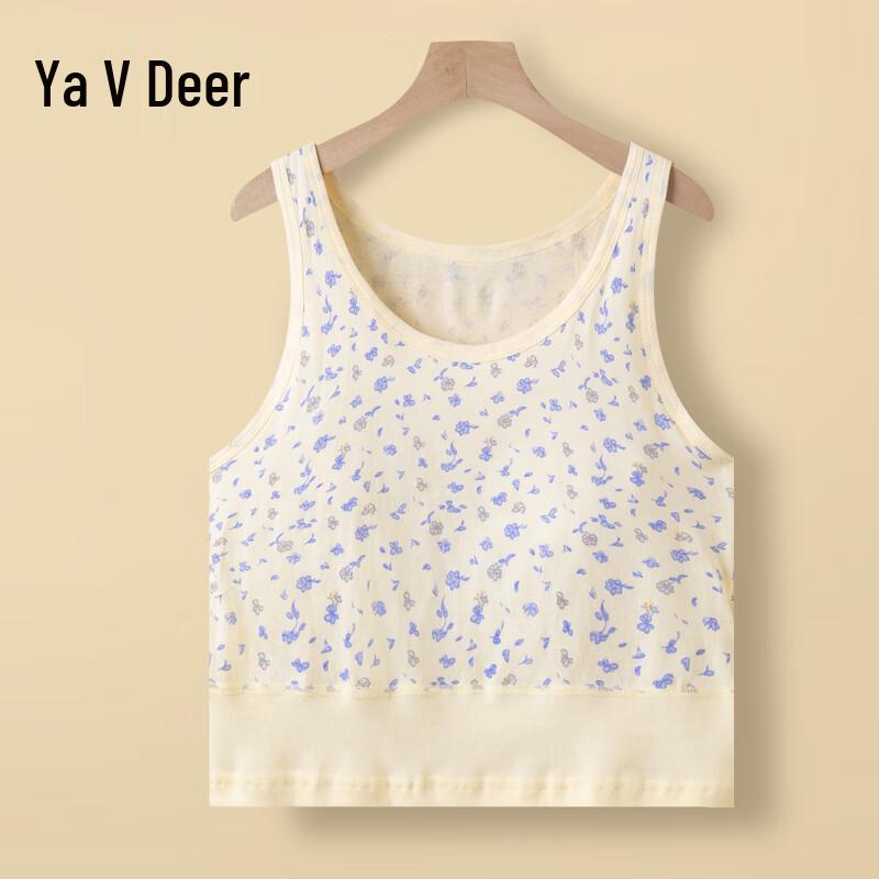Yalu Women s Cotton Sleeveless Vest with Chest Pads 105