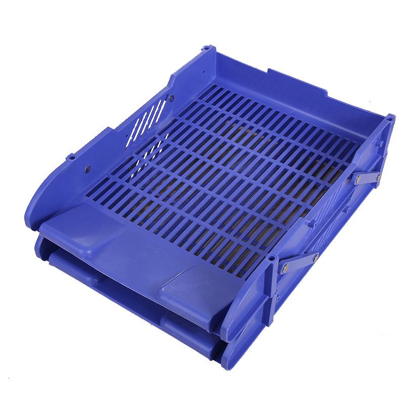 Dual-Layer Movable Large-Capacity Plastic Desktop Organizer Tray