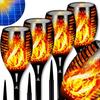 Solar Torch Lamp Solar Lights for Garden Flame Fire LED 4 Pieces