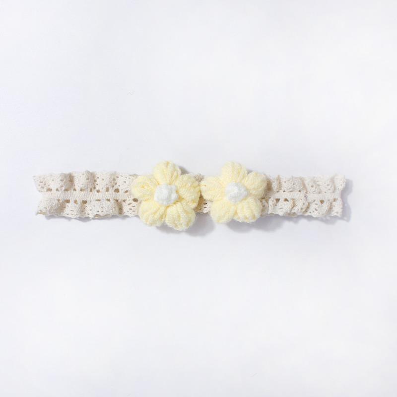 New lace baby headband, cute flower children's headscarf, thin soft baby hair accessories
