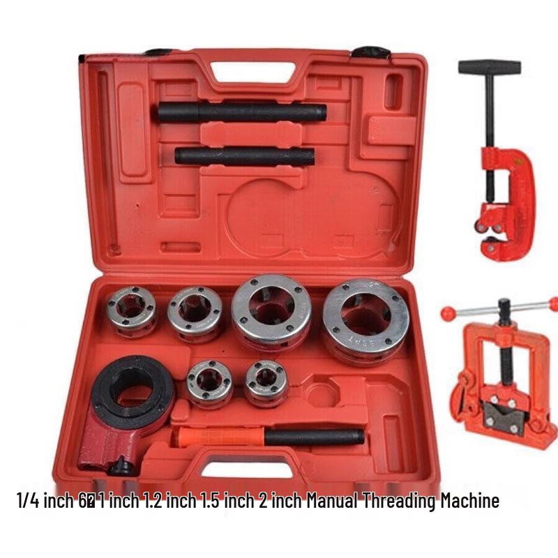 SHEYUE Manual Pipe Threading Machine Kit CN plug (adapter included)