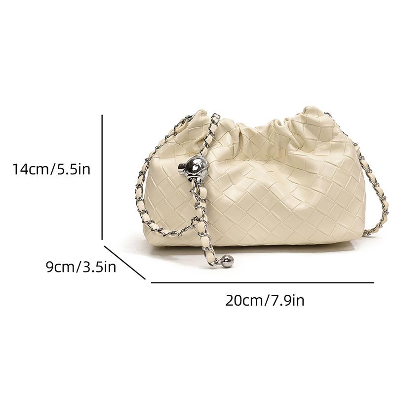 Новая женская модная однотонная плиссированная сумка — фото 9