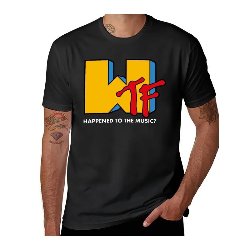 

European sizes What Happened to The Music-Themed T-Shirt for, Graphic Tees for Men, And Loose-Fitting Shirts, Plus Size S чёрный