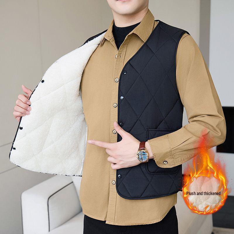 Men's Ultra-Lightweight Cotton Jacket with Stand Collar - Warm, Casual, Versatile Outerwear for Autumn & Winter.