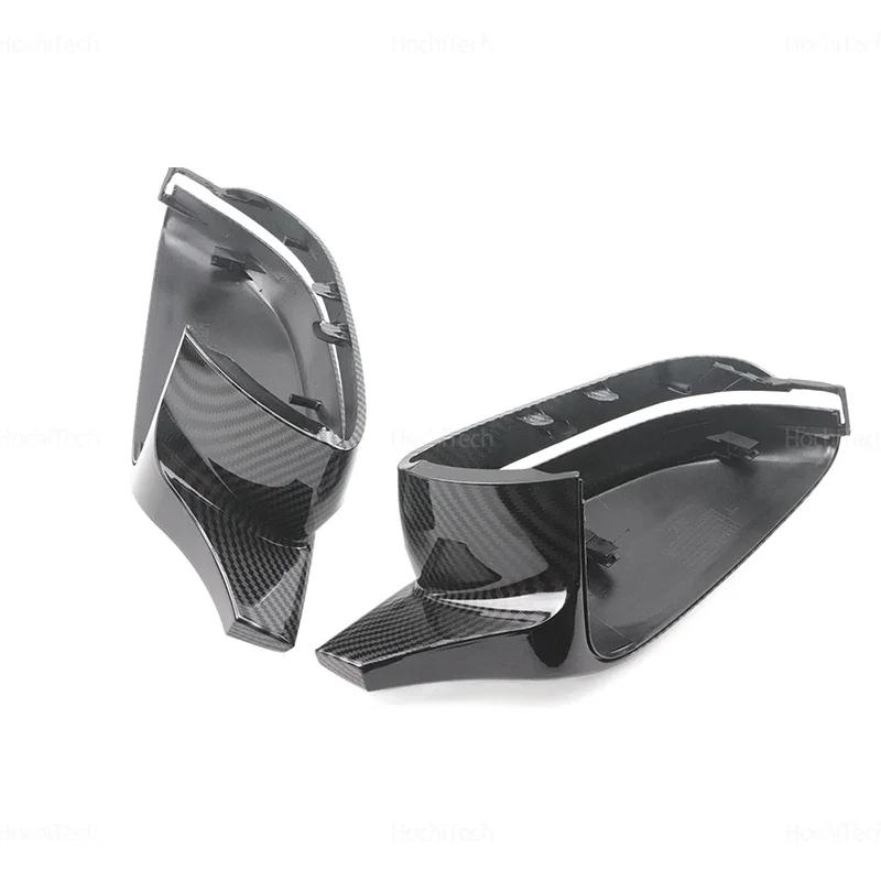 For BMW 3 4 5 7 8 Series G20 G21 G30 G38 Carbon Fiber Glossy Black Replacement Side Mirror Covers Cap G22 G23 G11 G12 G15 G16