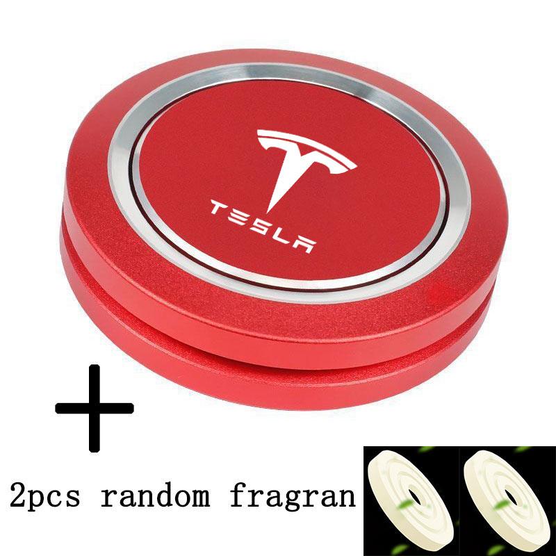 AAAIU1 Car Air Freshener Aluminum Alloy UFO Styling Perfume Air Fresh Fragrance For tesla model 3 X S Y Accessories Auto Air Purifier