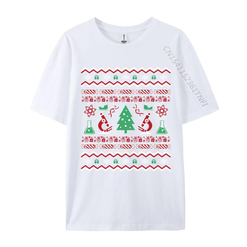 Science Laboratory Ugly Christmas Sweater Dna Microbiology T-Shirt Short Sleeve Retro Classic T Shirts Clothing Graphic