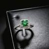 Small Sugar Cube Women'S Ring Imitation Ruby Princess Square Bag Ring Women'S Four-Claw One-Carat Red Corundum Square Ring