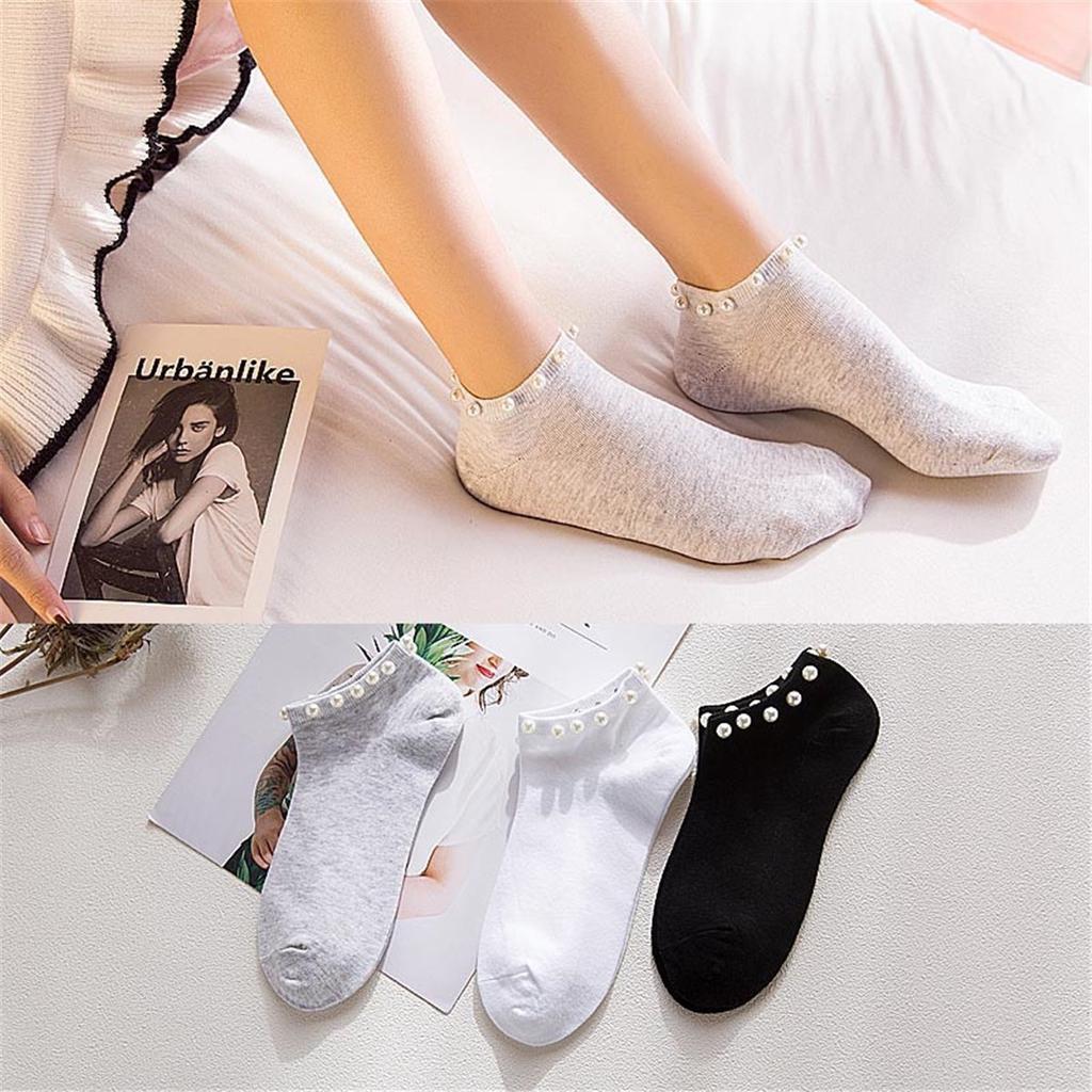 Casual Ladies Girl Short Socks Lovely Fake Pearl Socks Candy Color WomenS Cotton Socks Casual Ladies Girl Short Socks Lovely Fake Pearl Socks Candy Color WomenS Cotton Socks