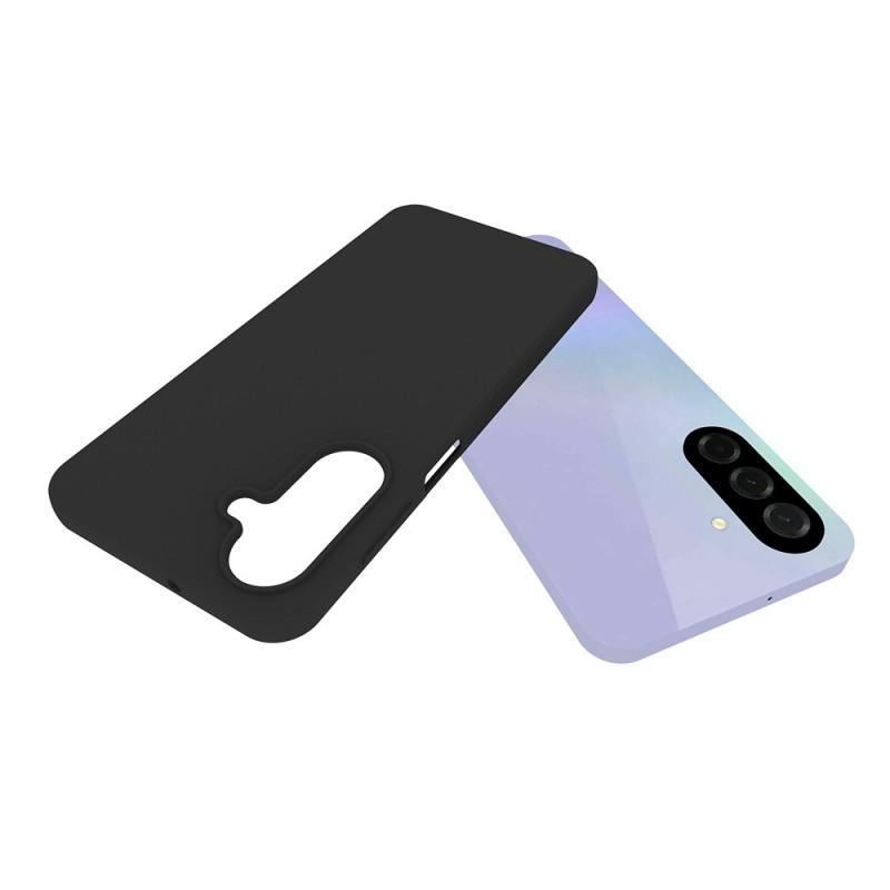 For Samsung Galaxy A17 TPU Case WANLONFENG MS Series Matte Back Cover with Tempered Glass (Big Hole Lens)