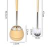 Vertical Toilet Brush with Base Household Bathroom Cleaning Brush Toilet Cleaning Brush Squat Toilet Brush Toilet Gap Brush