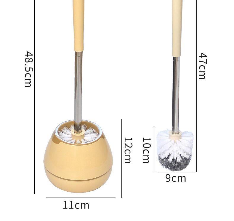Vertical Toilet Brush with Base Household Bathroom Cleaning Brush Toilet Cleaning Brush Squat Toilet Brush Toilet Gap Brush