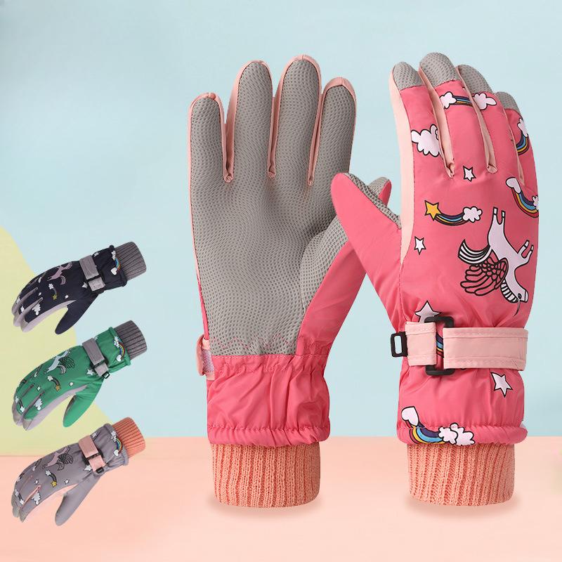 Children's Ski Gloves Children's Gloves Children's Warm Gloves Waterproof Children's Winter Gloves Play with Snow Gloves