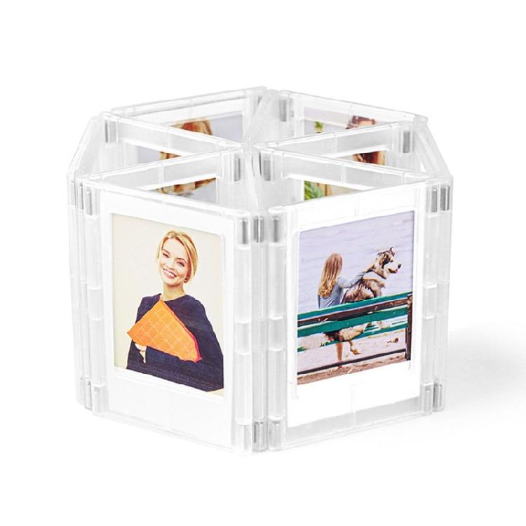 10Pcs Magnetic Display Photo Frame 3Inch Picture Holder with Magnets For Home Office Refrigerator Whiteboard Decoration