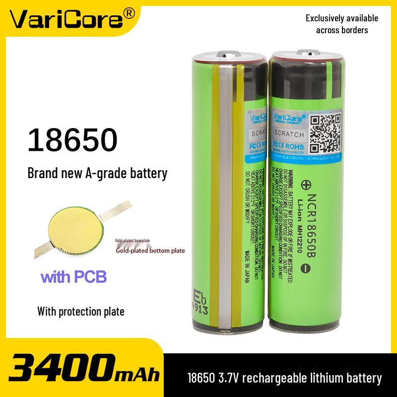 

Аккумулятор литиевый перезаряжаемый VariCore 3.7V 3400mAh с защитной платой
