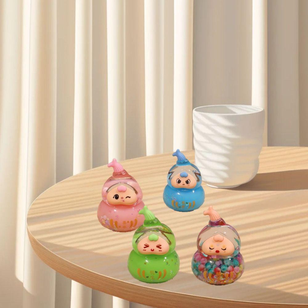 

Candy Color Flash Gourd Ornaments Bubble Beads Cartoon Model Toy Couple Gifts червоний