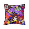 The Amazing Digital Circus Square Pillow Case Cushions for Sofa Pomni And Ja Caine Casual Pillowcover Home Decoras the Picture Shows,