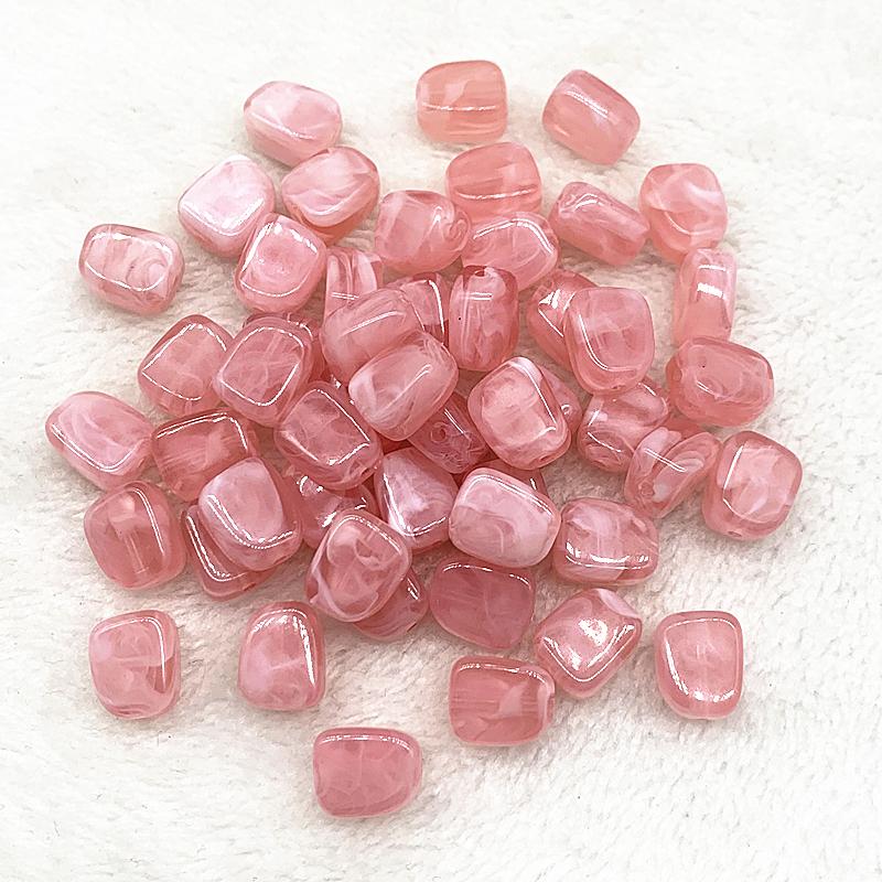 10pcs 14x10x7mm Square Shape Acrylic Beads Spacer Loose Beads for Jewelry Making DIY Bracelet Earrings Accessories