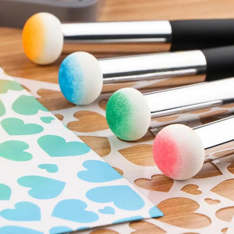 Mini Paper Pouncers Soft Ink Sponge Applicators For Diy Scrapbooking Direct Inking On Intricate Crafts Projects Easily