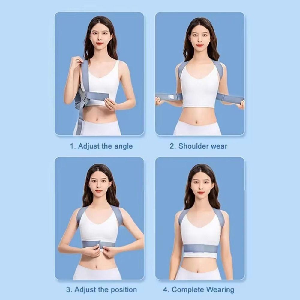 Invisibility Back Support Belt Adjustable Corrector Corset Back Neck Brace  Spine Support