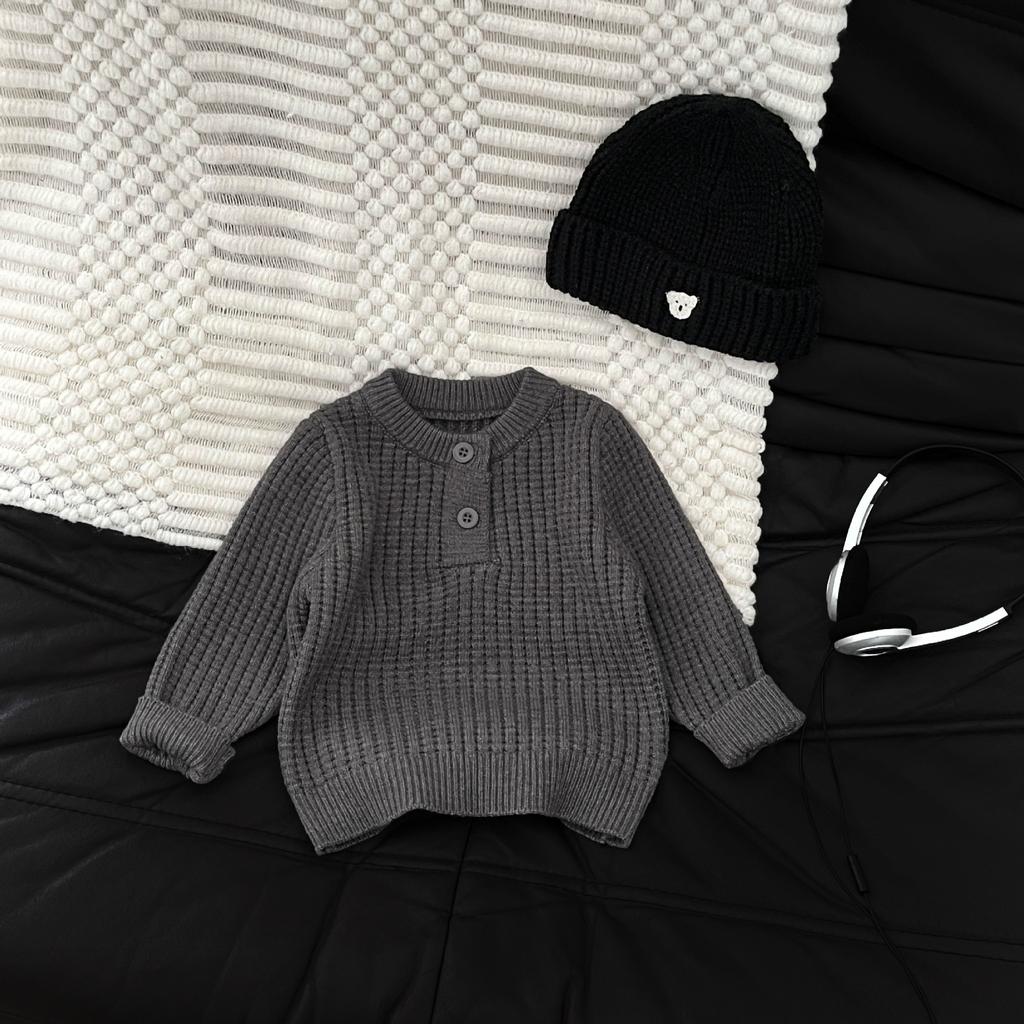 Trendy Cool Baby Foreign Style Outer Wear Vest Foreign Style Fashionable Infant Knitted Vest Cardigan Split Three-Piece Set