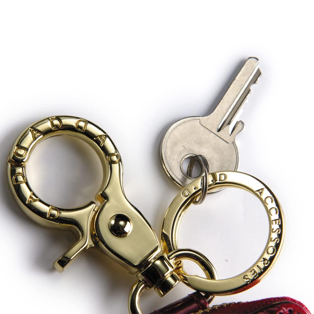Smart Key Smart Key Case 2 Monogram Leather Enamel Deep G.A.D. [Small Case] Red/Gold HA566-03