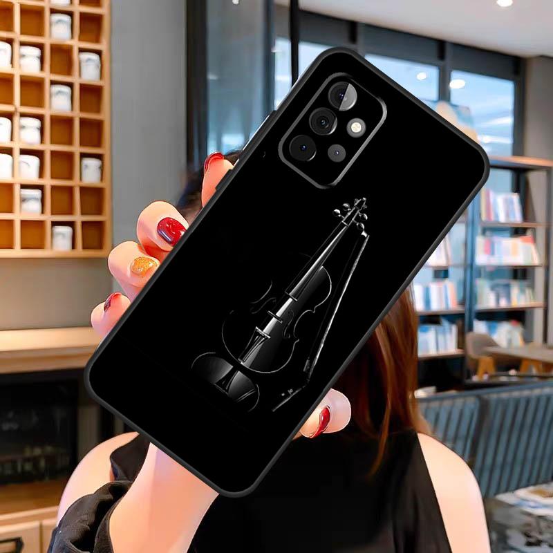 Rock Music Instrument Guitar Case For Samsung Galaxy A14 A34 A54 A52 A32 A42 A22 A12 A51 A71 A13 A33 A53 A52S Cover