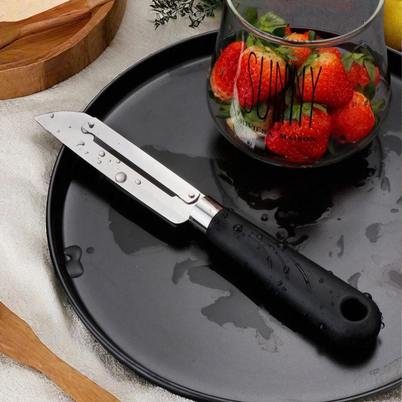 In-Stock Multifunctional 2-in-1 Kitchen Peeler: Stainless Steel Fruit & Vegetable Grater and Scraper