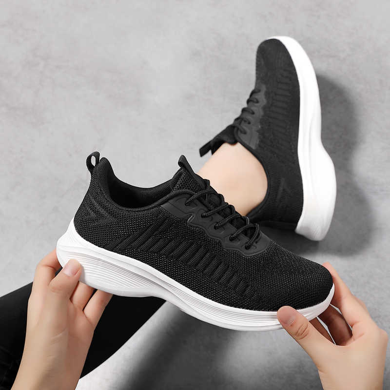 Fashion Tied Round Tip Woman Road Runner Loafers Elderly Sneakers Shoes Sport Dropship 2025new 2025g Industrial Sewing Classical