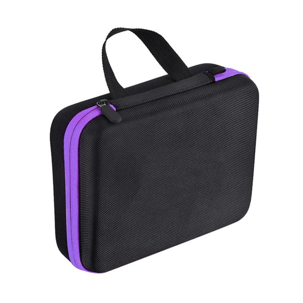 Portable Essential Oils Carrying Case EVA 30 Slots Essential Oil Organizer Bag 15ml Bottles Hard Shell Nail Polish Storage Bag
