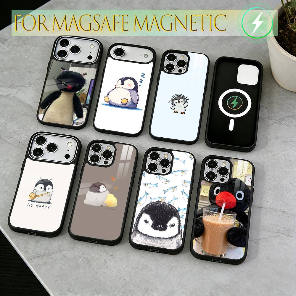 Cute cartoon penguin Phone Case For iPhone17,16,15,14,13,12,11 Plus,Pro Magnetic with Magsafe Wireless Charging