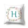 Polyester Pillowcase Simple Home Furnishing 26 English Letter Printed Pillowcase Car Cushion Waist Cushion Cover
