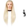 High Temperature Fiber Wig Mannequin Head for Hairdressing and Haircutting Training