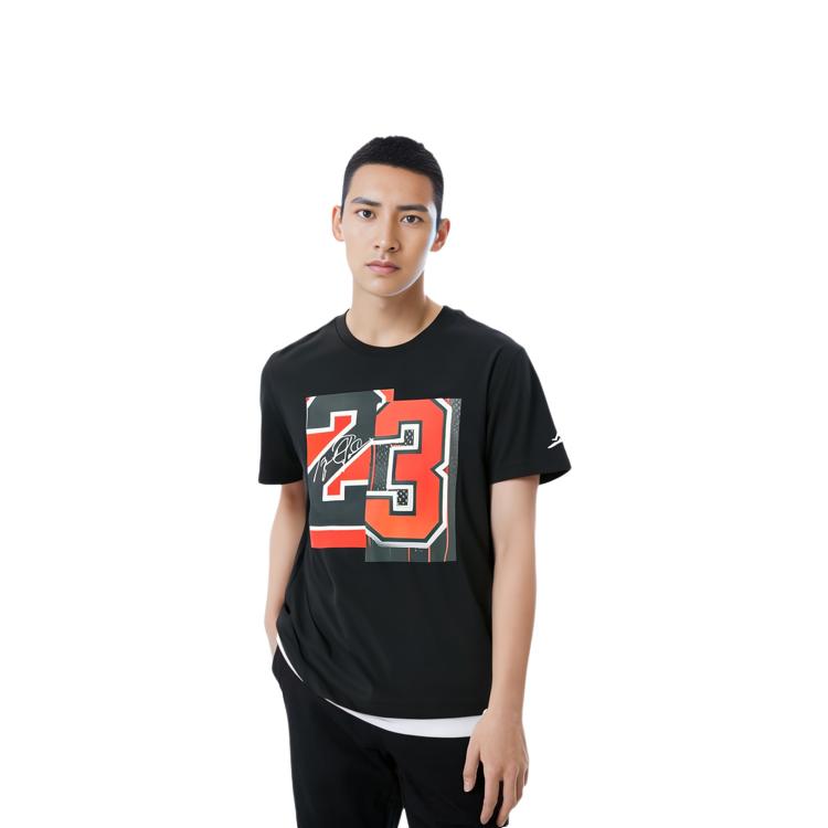 Jordan T Shirts Men's Black Crew Neck Moderate CZ2349-010