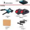 2 In 1 398VF 3000W Foldable Cordless Electric Air Blower Blowing Suction Leaf Blower Dust Cleaner For Makita 18V Battery