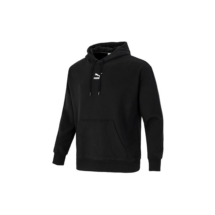 

Puma Logo Print Knit Hoodie Sweatshirt Мужские топы Черный 533114-01 XL