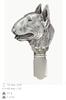 Bull Terrier, Bully – Brooch with a clip, holder for a start number – Design 01 | Art-Dog