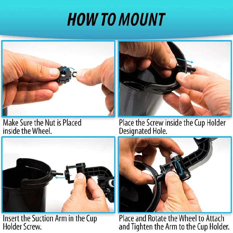 Car Water Cup Holder Car Drink Holder Suction Cup Beverage Holder Adjustable