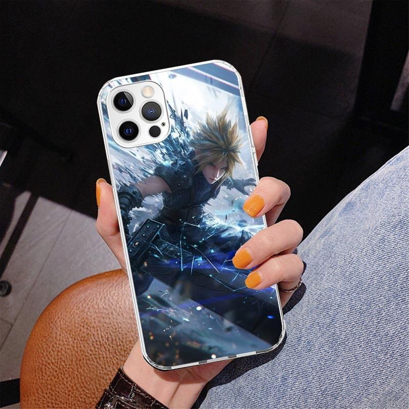 Final Fantasy FF VII Phone Case For iPhone 17 Air 16 Pro Max 16E 15 + 14 Plus 11 12 13 Mini 7 8 SE Gift Print Cover Fundas