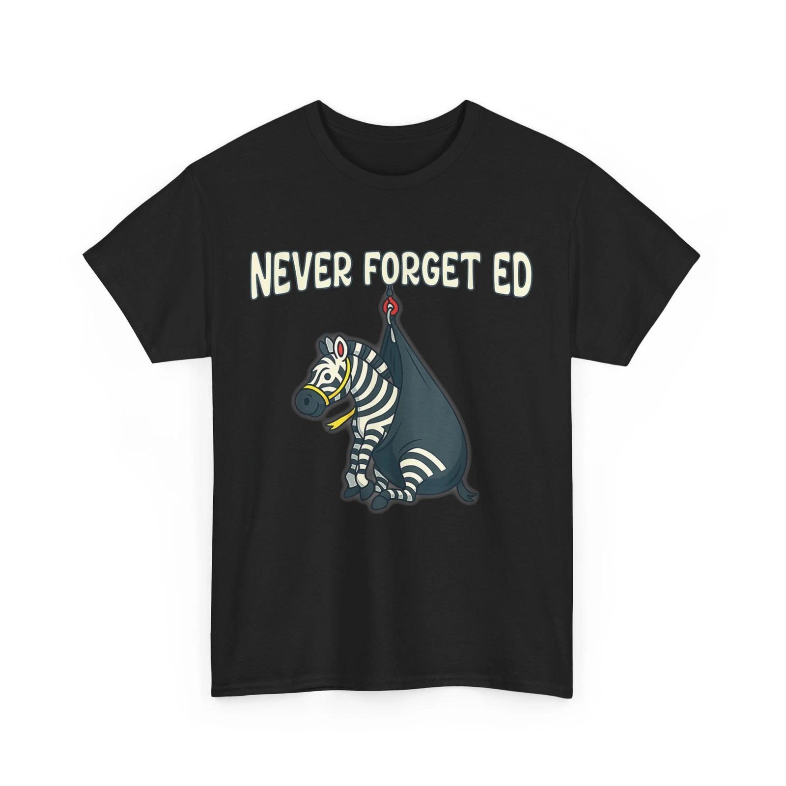 The Runaway Pet Zebra - Never Forget Ed the Zebra Captured T shirt S